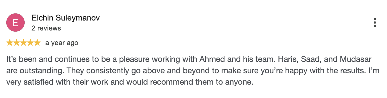 Google review 5