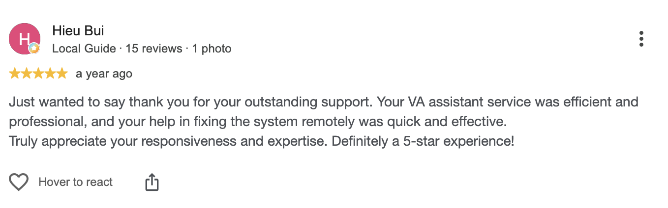 Google review 6